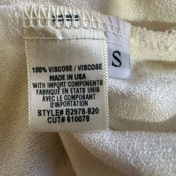 BELLA DAHL Women's Classic Long Sleeve Button Down Blouse White Size Small - Picture 10 of 12